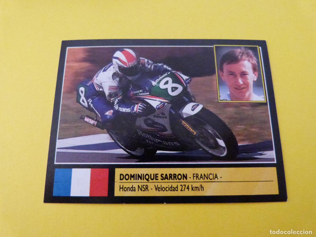 Sammeln alte Sammelbilder: CROMO DE MOTOS DOMINIQUE SARRON SIN PEGAR N&ordm; 187 A&Ntilde;O 1990 DEL ALBUM SUPER MOTO DE ESTE