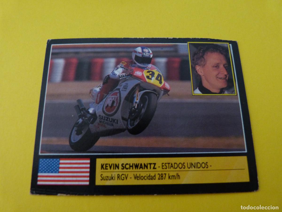 Sammeln alte Sammelbilder: CROMO DE MOTOS KEVIN SCHWANTZ SIN PEGAR N&ordm; 181 A&Ntilde;O 1990 DEL ALBUM SUPER MOTO DE ESTE