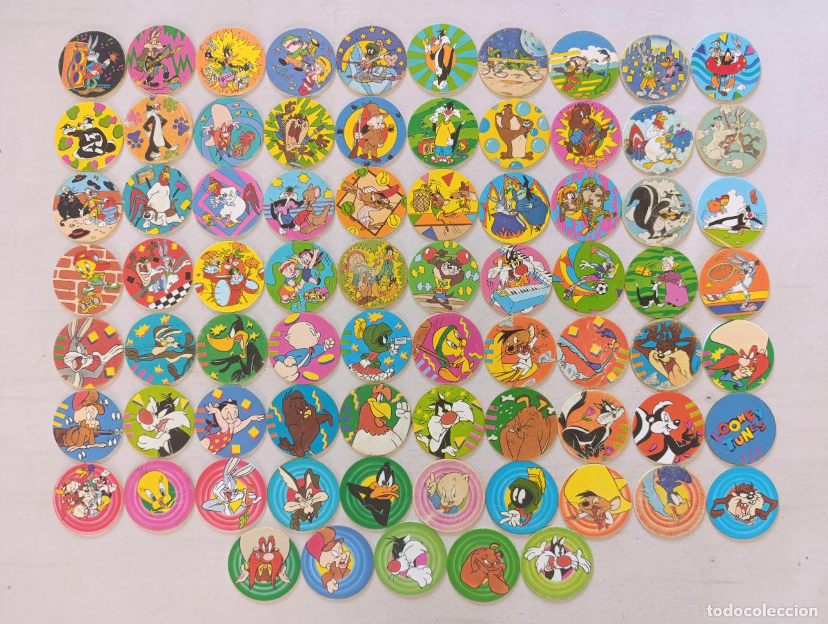 Sammeln alte Sammelbilder: LOTE 75 TAZOS FLIPPO - 1&ordf; SERIE COMPLETA - N&ordm; 1 A 75 - SMITHS - 1995 - WARNER BROS (DD#w)