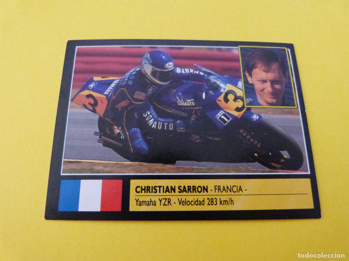 Coleccionismo cromos antiguos: CROMO DE MOTOS CHRISTIAN SARRON SIN PEGAR N&ordm; 169 A&Ntilde;O 1990 DEL ALBUM SUPER MOTO DE ESTE