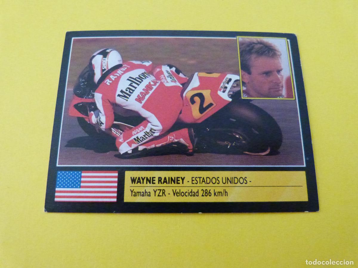 Coleccionismo cromos antiguos: CROMO DE MOTOS WAYNE RAINEY SIN PEGAR N&ordm; 168 A&Ntilde;O 1990 DEL ALBUM SUPER MOTO DE ESTE