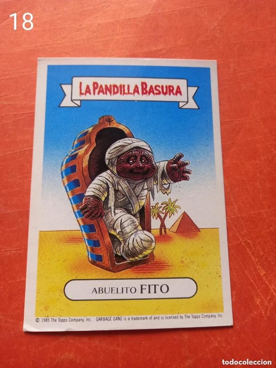 Coleccionismo cromos antiguos: Cromo n.18 la pandilla basura (album amarillo) sin pegar