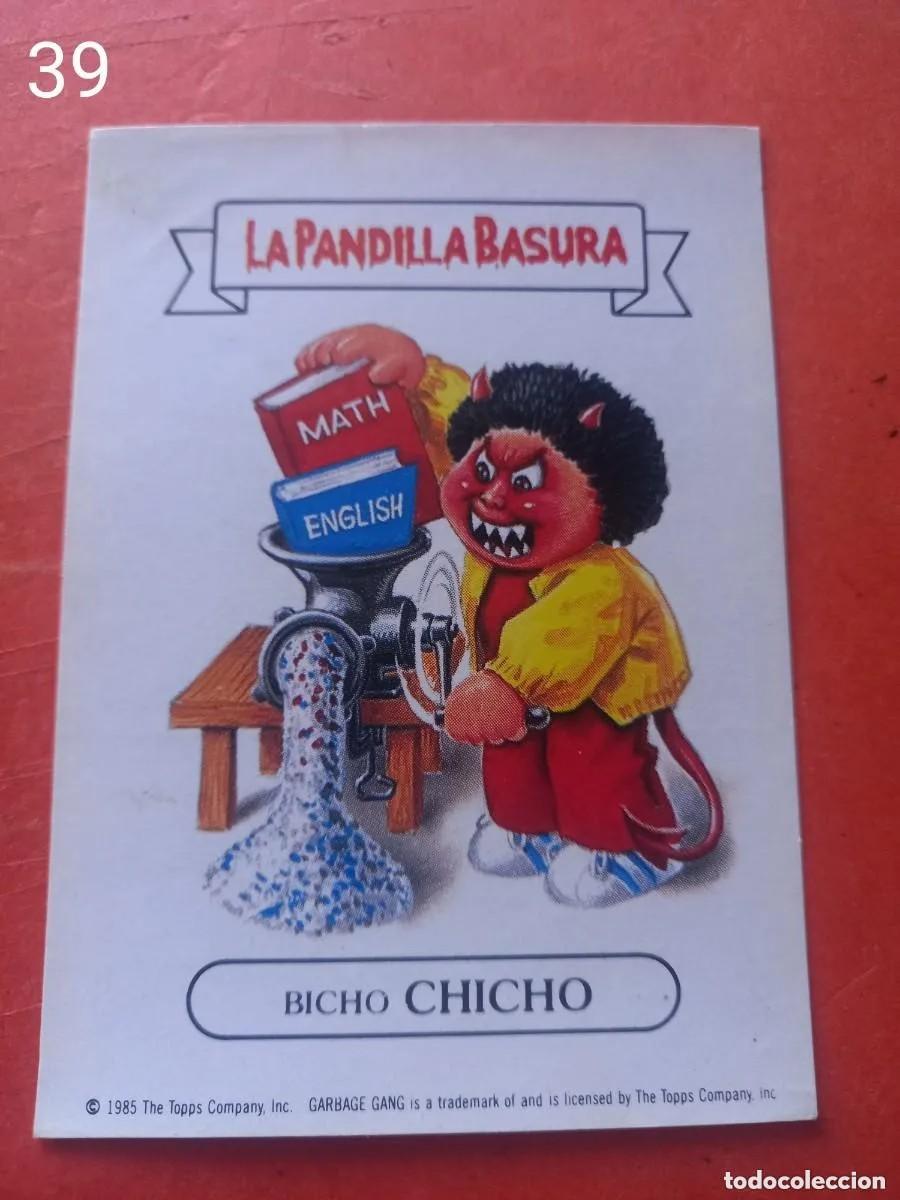 Coleccionismo cromos antiguos: Cromo n.39 la pandilla basura (album amarillo) sin pegar