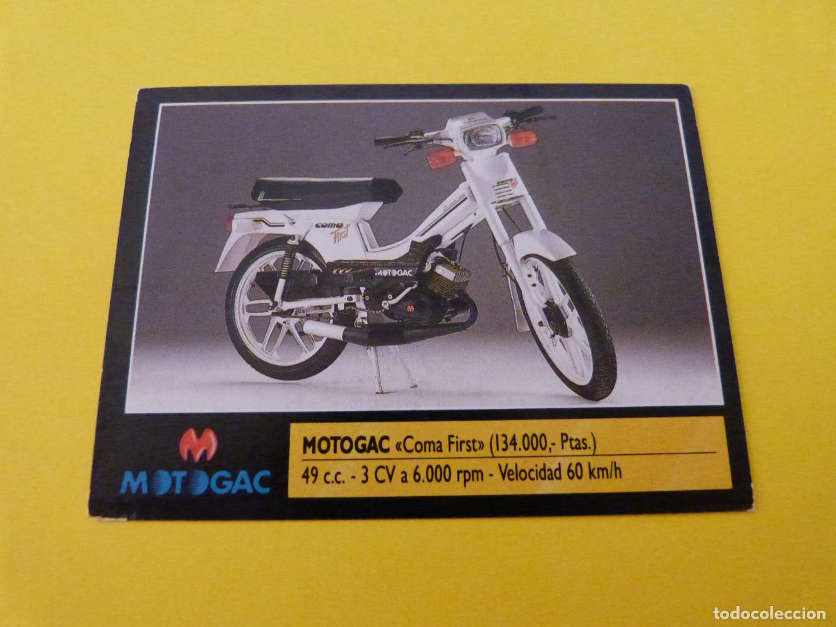 Coleccionismo cromos antiguos: CROMO DE MOTOS MOTOGAC SIN PEGAR N&ordm; 134 A&Ntilde;O 1990 DEL ALBUM SUPER MOTO DE ESTE