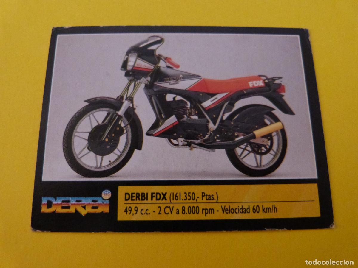 Coleccionismo cromos antiguos: CROMO DE MOTOS DERBI SIN PEGAR N&ordm; 129 A&Ntilde;O 1990 DEL ALBUM SUPER MOTO DE ESTE