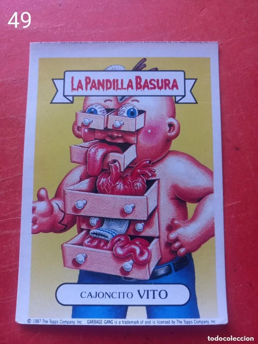 Coleccionismo cromos antiguos: Cromo n.49 la pandilla basura (album amarillo) sin pegar