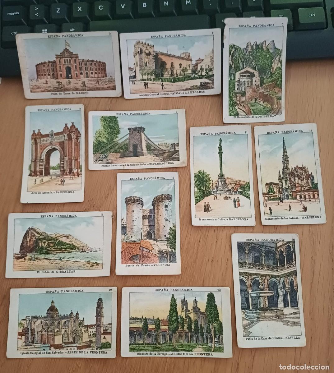 Coleccionismo cromos antiguos: 28 cromos antiguos Espa&ntilde;a Panoramica, Leg&iacute;a Tigre, Isidro Canals, Lerida