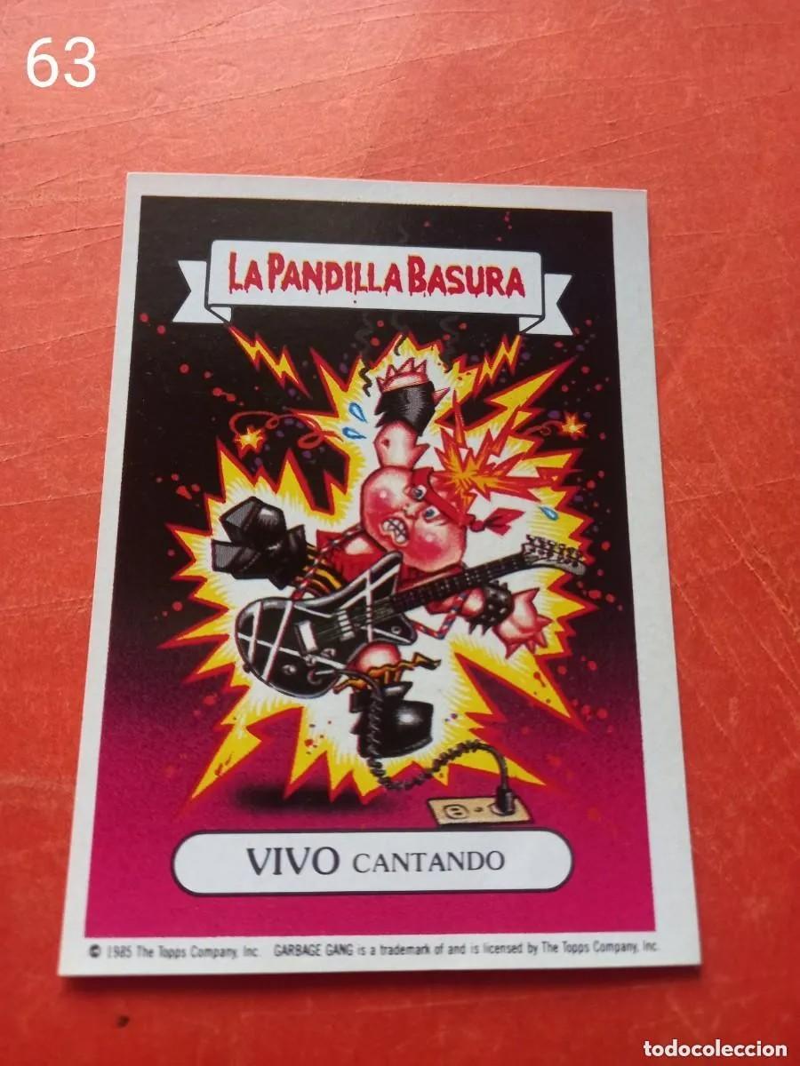 Coleccionismo cromos antiguos: Cromo n.63 la pandilla basura (album amarillo) sin pegar