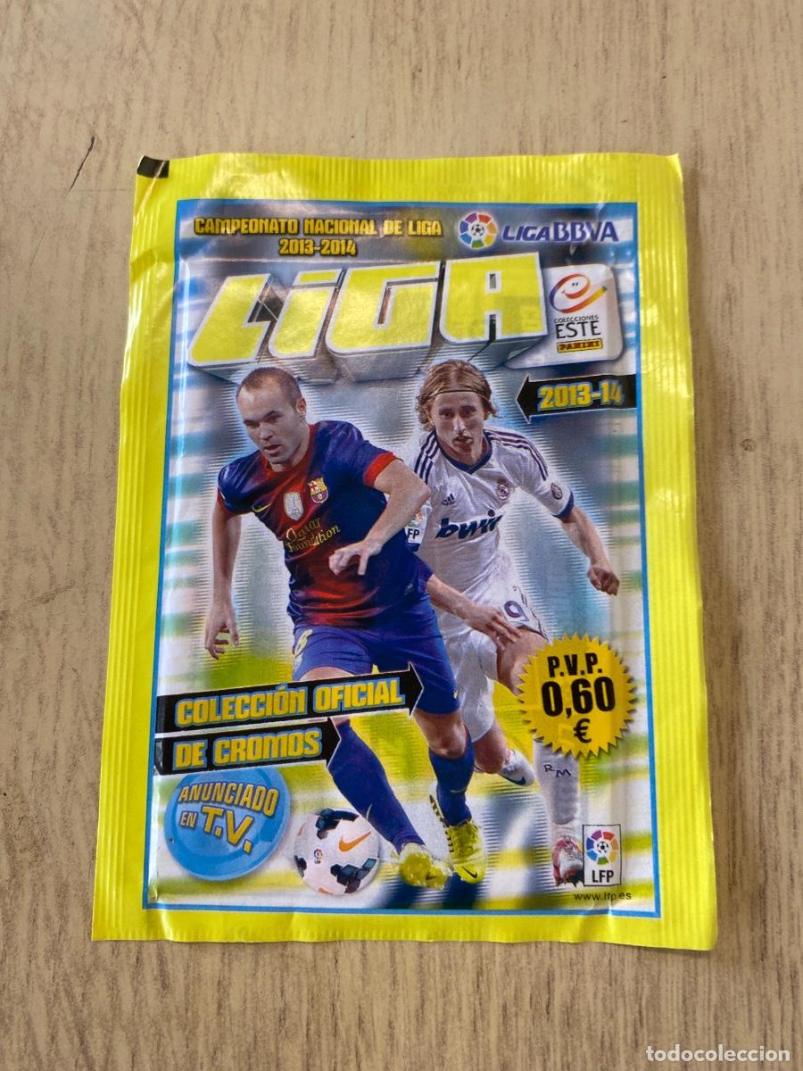 Coleccionismo cromos antiguos: Sobre de cromos liga Este 2013-14