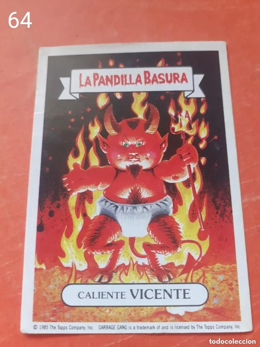 Coleccionismo cromos antiguos: Cromo n.64 la pandilla basura (album amarillo) sin pegar