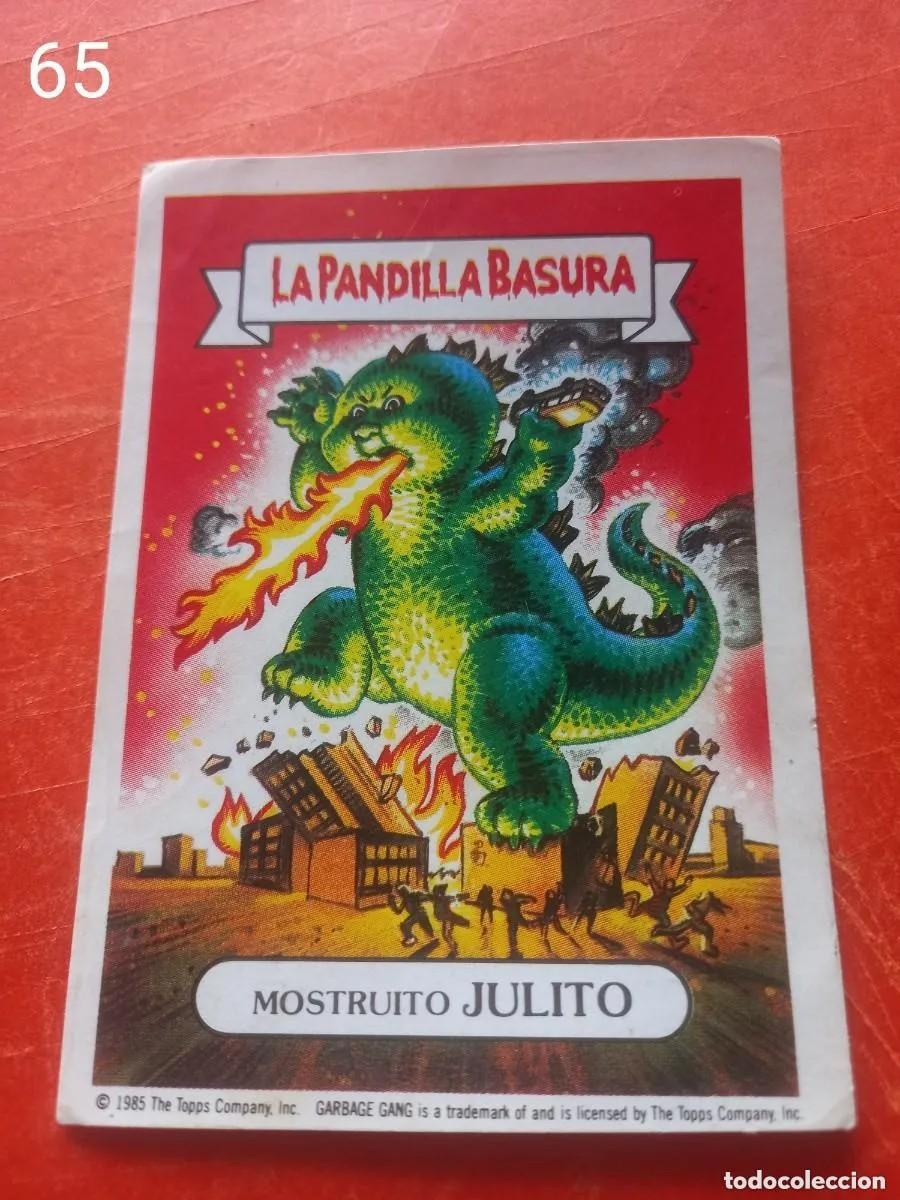 Coleccionismo cromos antiguos: Cromo n.65 la pandilla basura (album amarillo) sin pegar