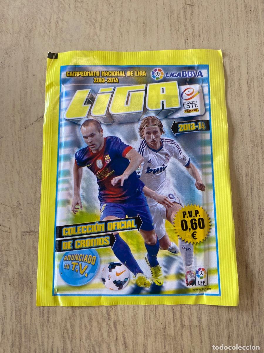 Coleccionismo cromos antiguos: Sobre de cromos liga Este 2013-14