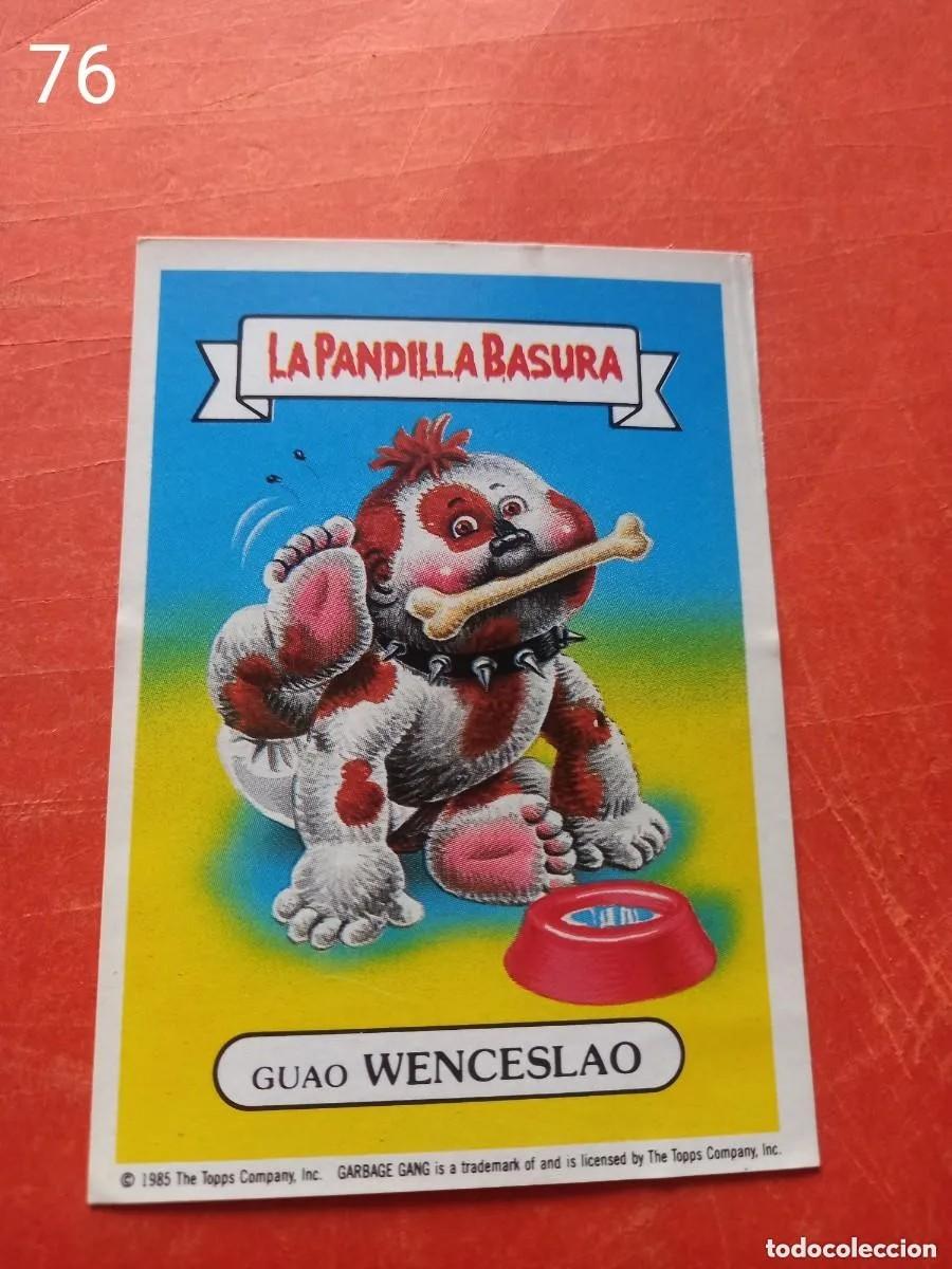 Coleccionismo cromos antiguos: Cromo n.76 la pandilla basura (album amarillo) sin pegar