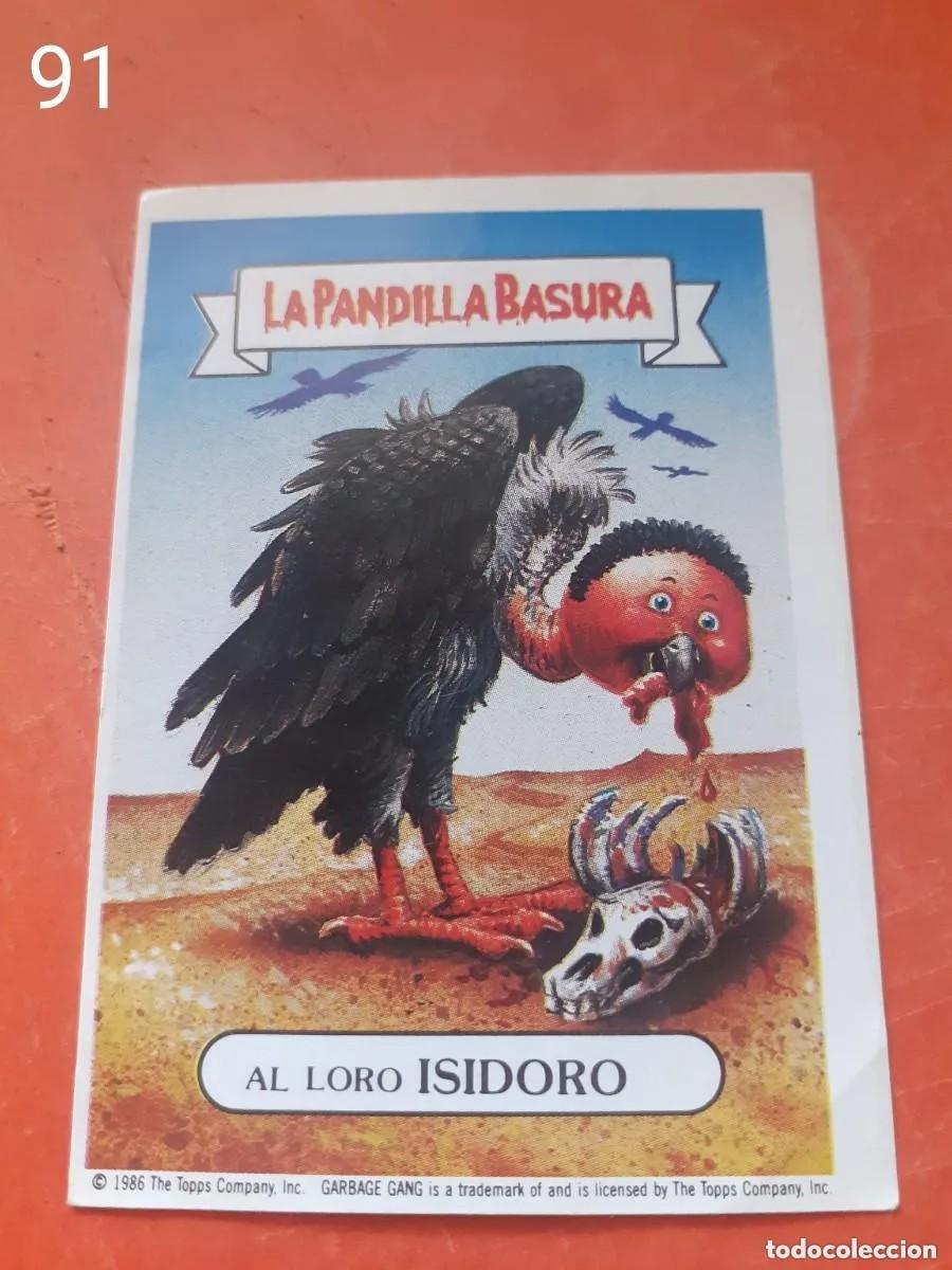 Coleccionismo cromos antiguos: Cromo n.91 la pandilla basura (album amarillo) sin pegar