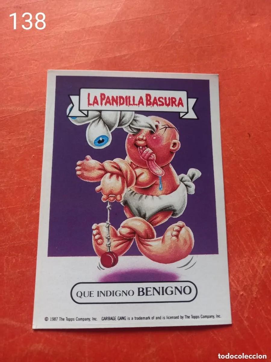 Coleccionismo cromos antiguos: Cromo n.138 la pandilla basura (album amarillo) sin pegar