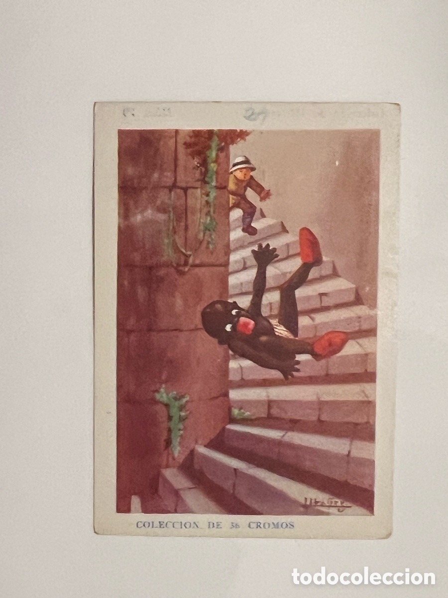 Coleccionismo cromos antiguos: GUADALAJARA F&aacute;brica de Chocolates Arriaca. AVENTURAS DE PAQUITO Y CARBONILLA, Cromo No.29