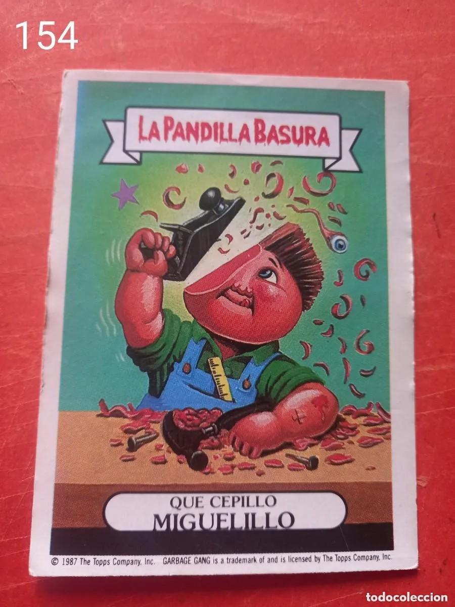 Coleccionismo cromos antiguos: Cromo n.154 la pandilla basura (album amarillo) sin pegar