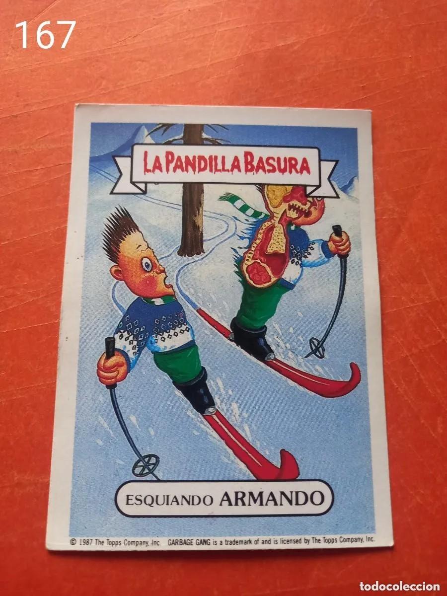 Coleccionismo cromos antiguos: Cromo n.167 la pandilla basura (album amarillo) sin pegar