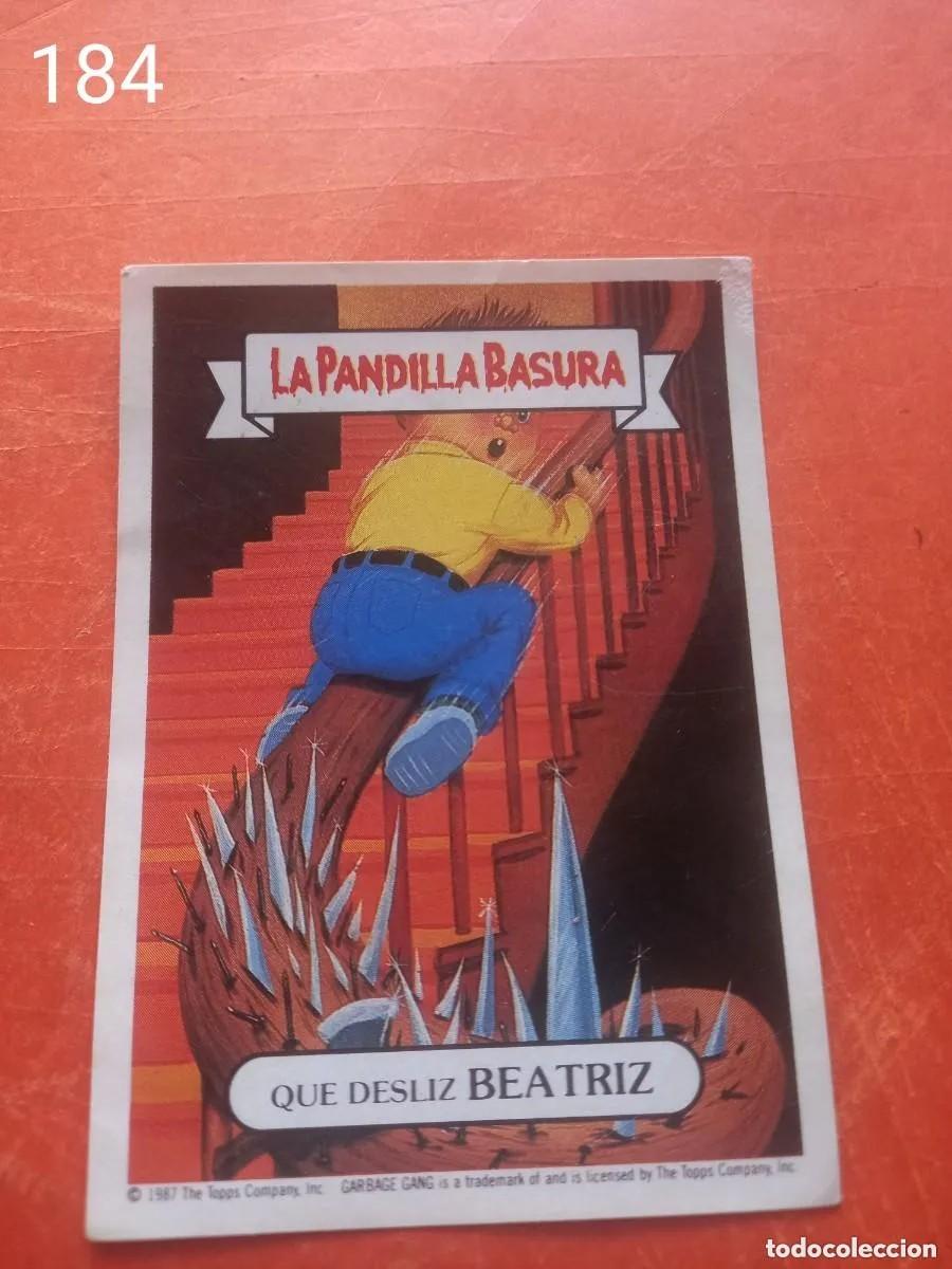 Coleccionismo cromos antiguos: Cromo n.184 la pandilla basura (album amarillo) sin pegar