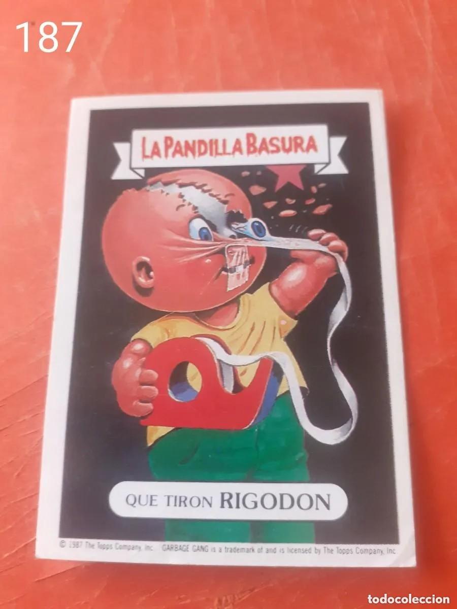Coleccionismo cromos antiguos: Cromo n.187 la pandilla basura (album amarillo) sin pegar