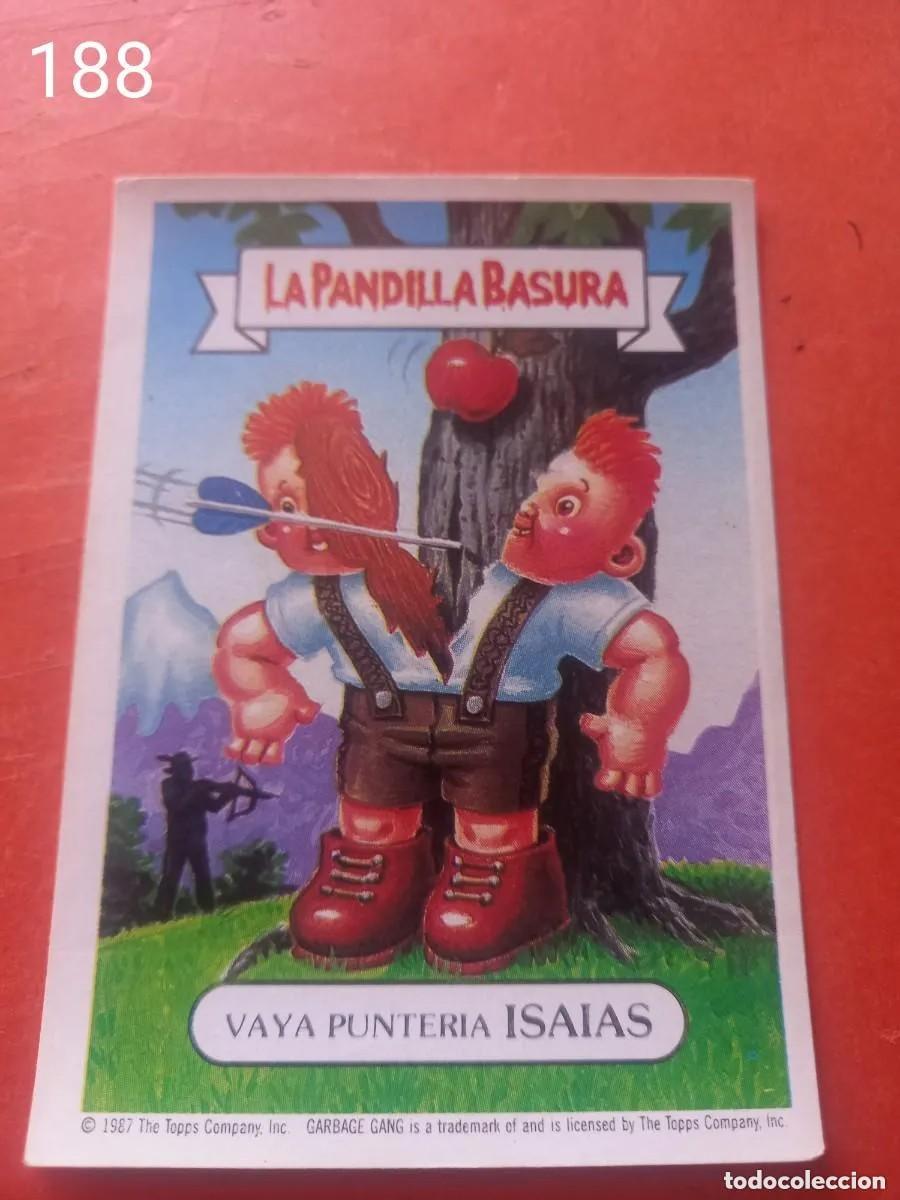 Coleccionismo cromos antiguos: Cromo n.188 la pandilla basura (album amarillo) sin pegar