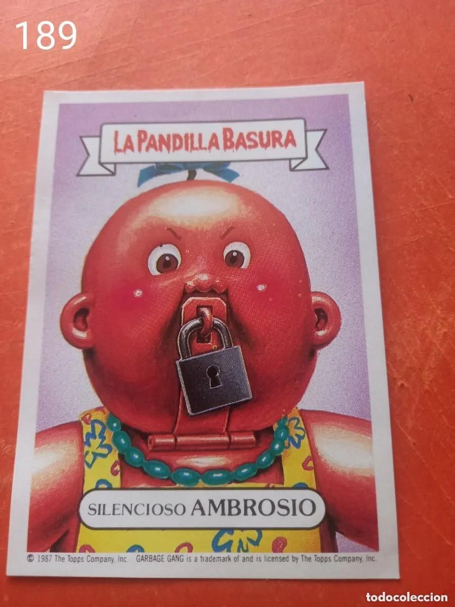 Coleccionismo cromos antiguos: Cromo n.189 la pandilla basura (album amarillo) sin pegar