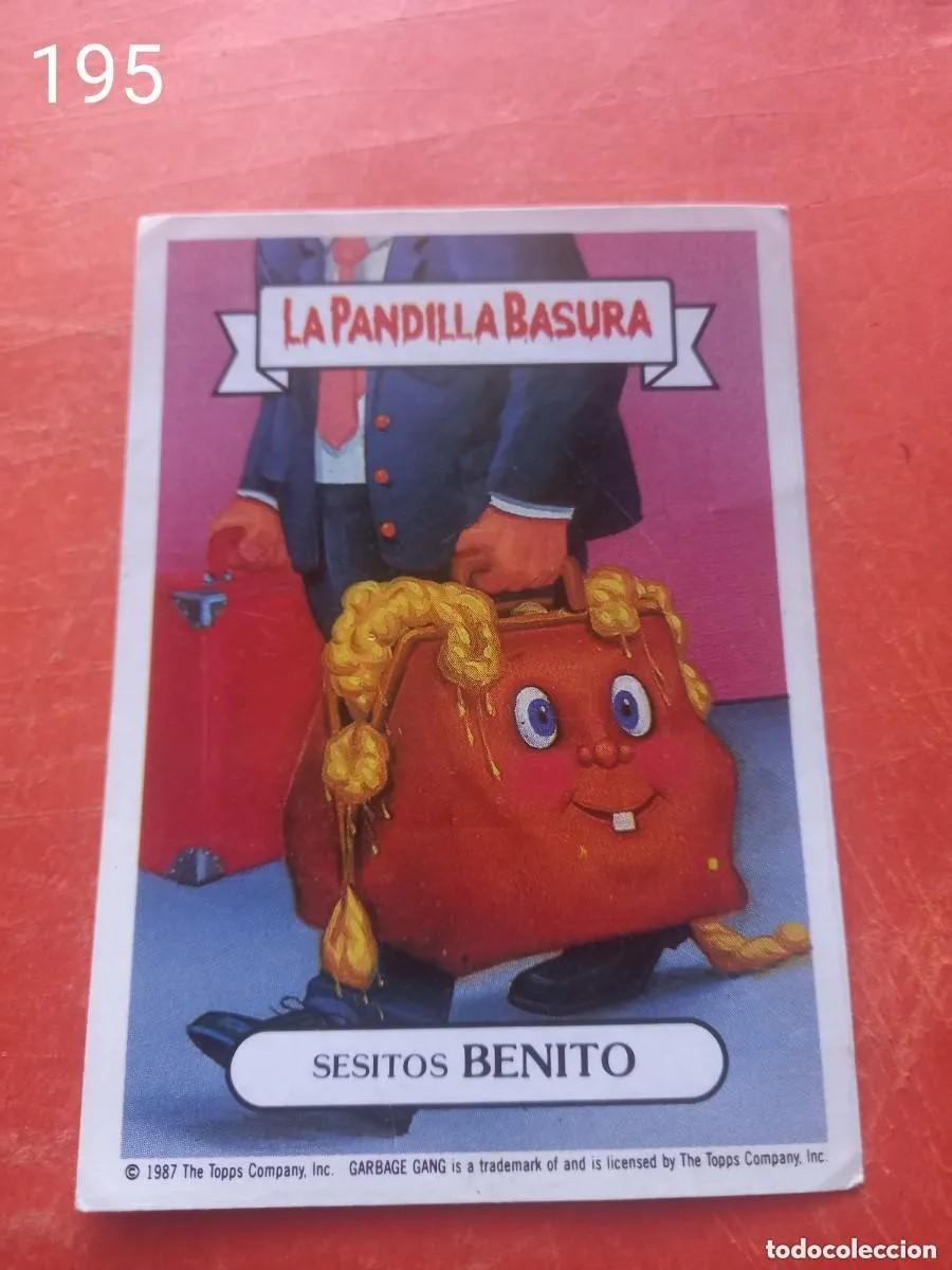 Coleccionismo cromos antiguos: Cromo n.195 la pandilla basura (album amarillo) sin pegar