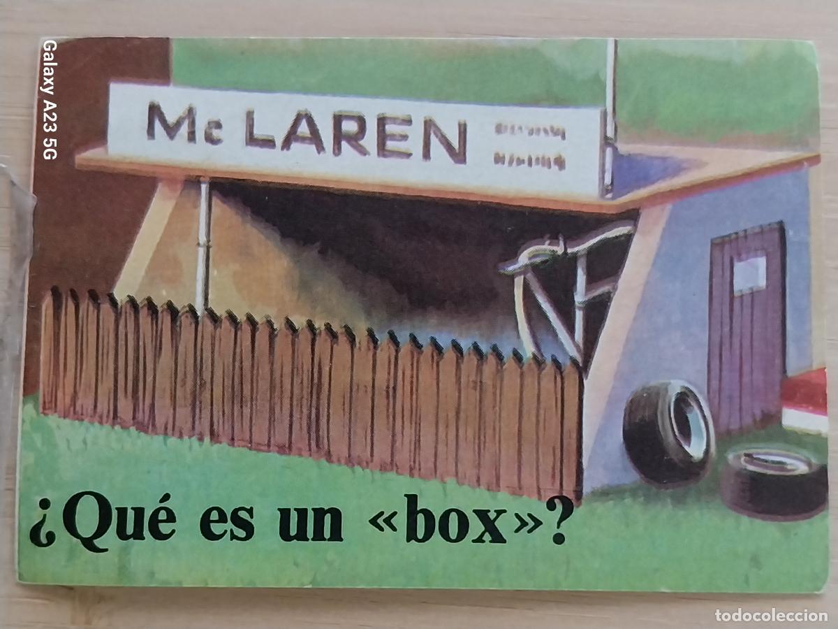 Coleccionismo cromos antiguos: BIMBO PORQUE 2 A&Ntilde;O 1972 CROMO McLAREN F 1 * SIN PEGAR NUNCA PROMO PASTELITOS PANADERIA