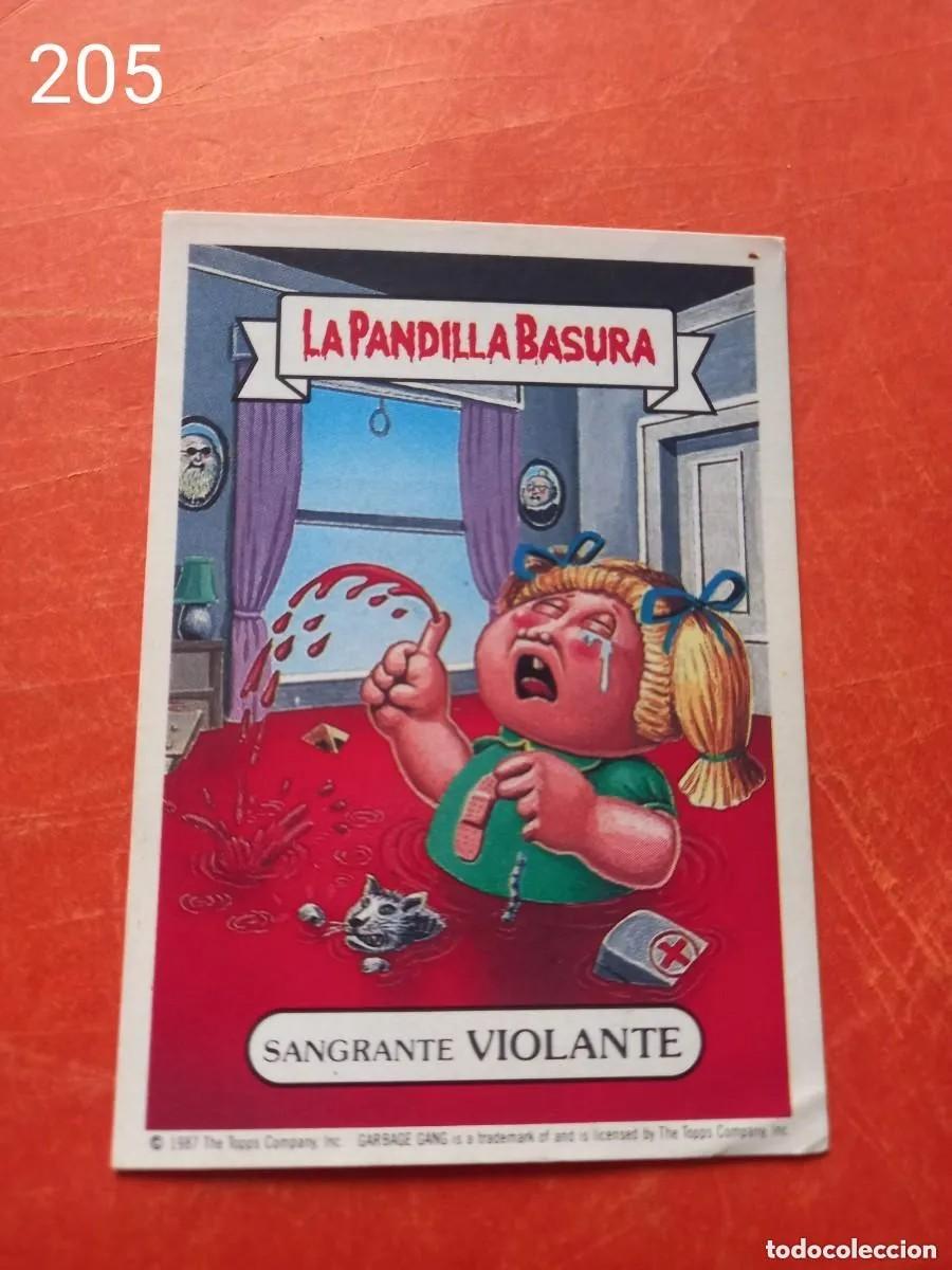 Coleccionismo cromos antiguos: Cromo n.205 la pandilla basura (album amarillo) sin pegar