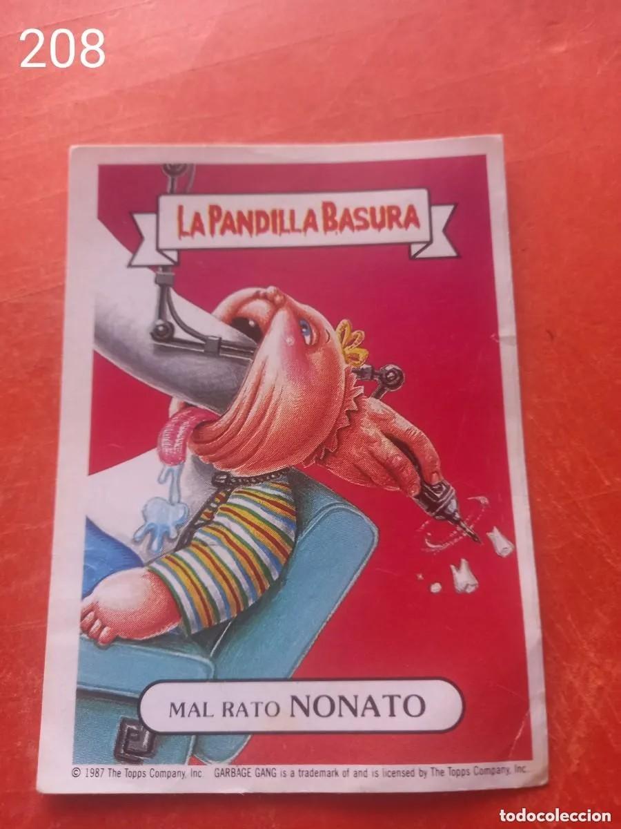 Coleccionismo cromos antiguos: Cromo n.208 la pandilla basura (album amarillo) sin pegar