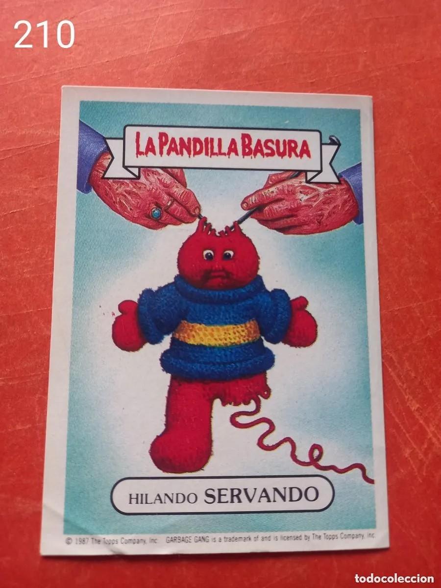 Coleccionismo cromos antiguos: Cromo n.210 la pandilla basura (album amarillo) sin pegar