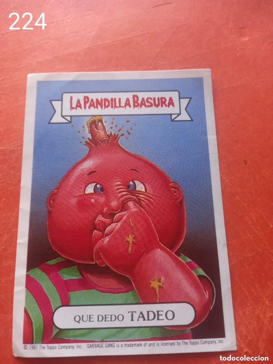 Coleccionismo cromos antiguos: Cromo n.224 la pandilla basura (album amarillo) sin pegar