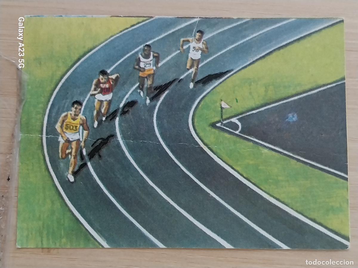 Coleccionismo cromos antiguos: BIMBO PORQUE 2 A&Ntilde;O 1972 CROMO 100 ATLETISMO SIN PEGAR NUNCA PROMO PASTELITOS PANADERIA