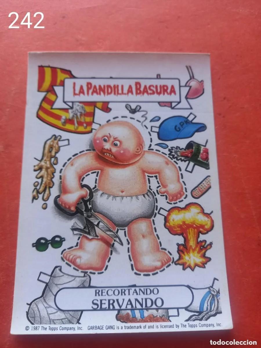 Coleccionismo cromos antiguos: Cromo n.242 la pandilla basura (album amarillo) sin pegar