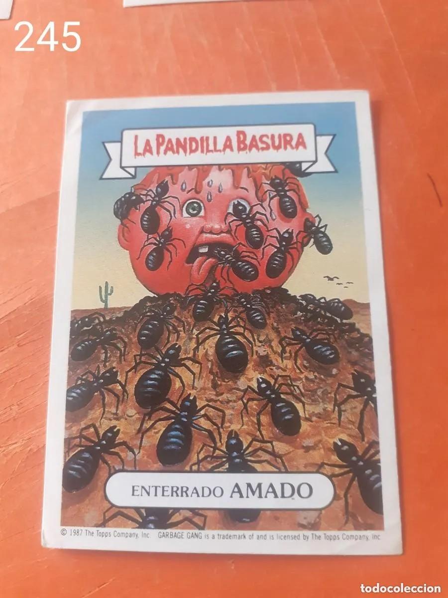 Coleccionismo cromos antiguos: Cromo n.245 la pandilla basura (album amarillo) sin pegar