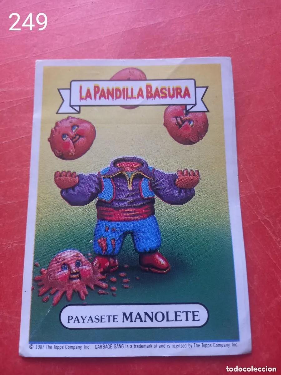 Coleccionismo cromos antiguos: Cromo n.249 la pandilla basura (album amarillo) sin pegar