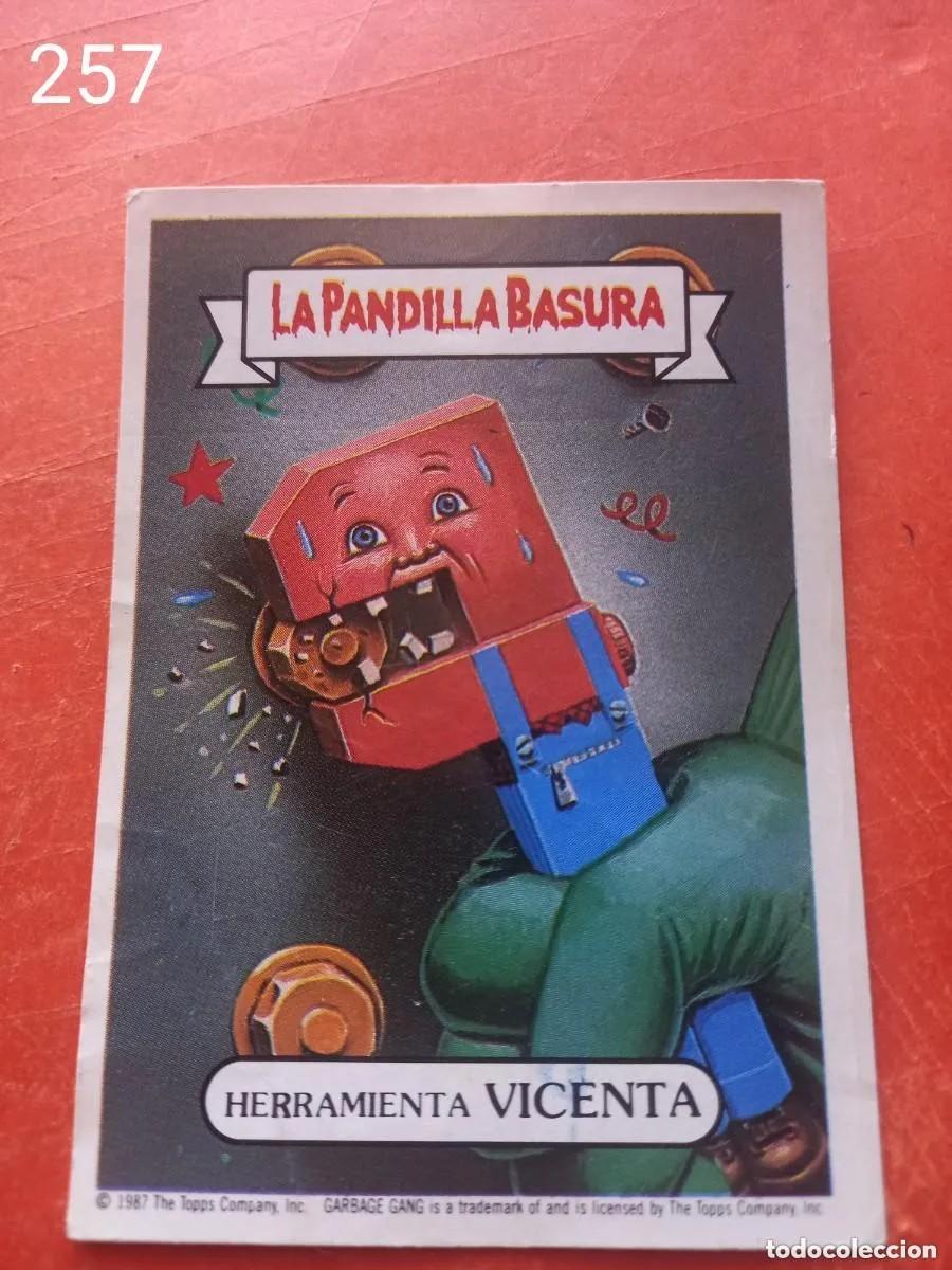 Coleccionismo cromos antiguos: Cromo n.257 la pandilla basura (album amarillo) sin pegar