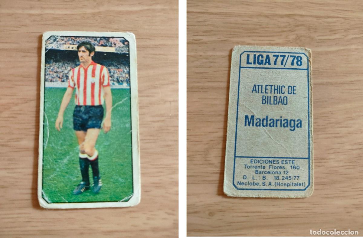 Coleccionismo cromos antiguos: Madariaga Athletic Bilbao Liga Este 1977 1978 77 78