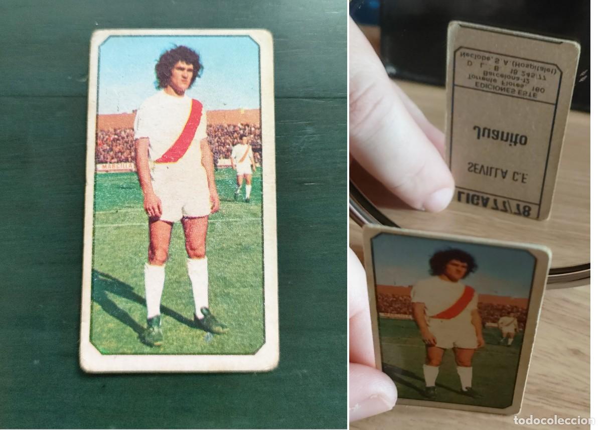 Coleccionismo cromos antiguos: Jos&eacute; M&ordf; Rayo Vallecano fallo impresi&oacute;n trasera incorrecta Juanito Sevilla