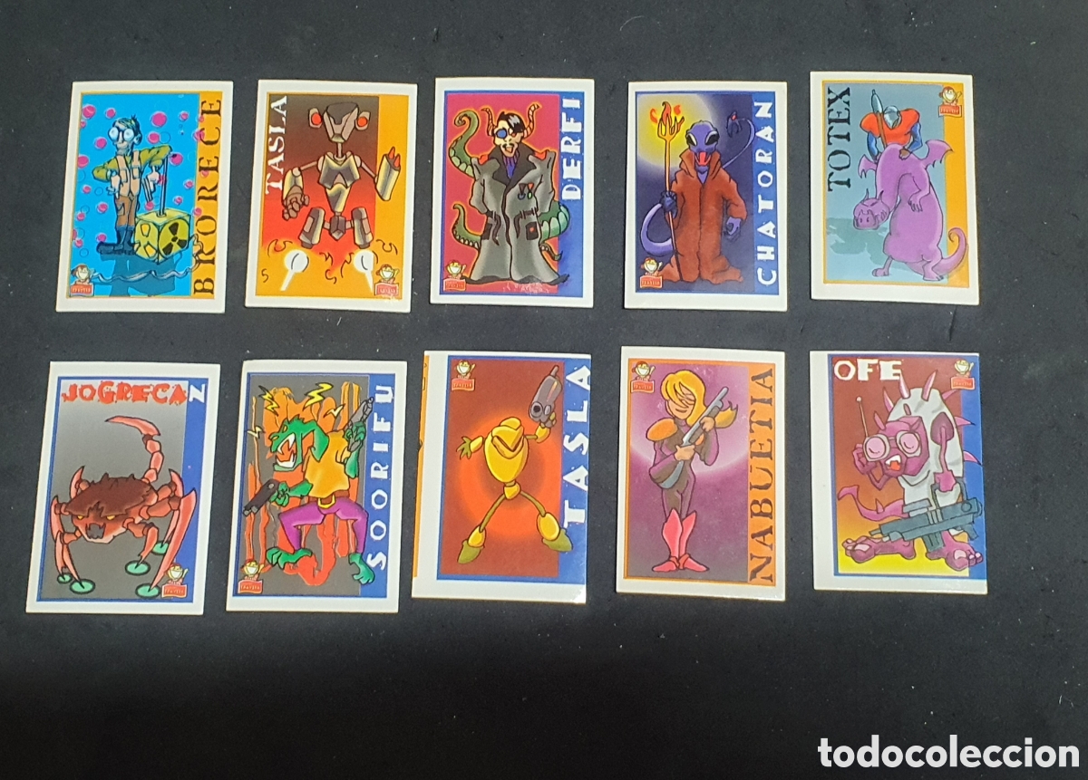 Coleccionismo cromos antiguos: Lote 10 cromos, rara colecci&oacute;n de snacks travesa