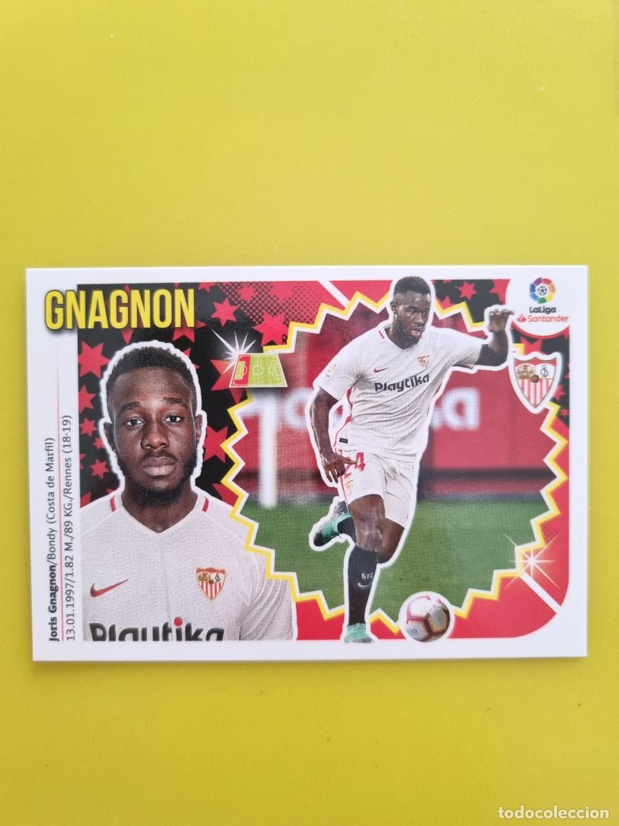 Coleccionismo cromos antiguos: ESTE 18 19 2018 2019 NO PEGADO SIN PEGAR GNAGNON SEVILLA N&ordm;27 ULTIMOS FICHAJES AR826
