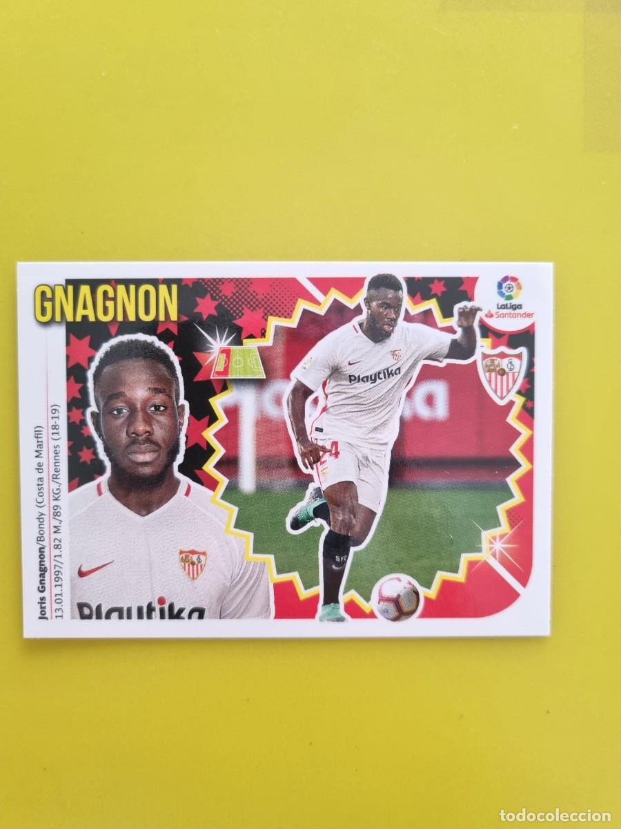 Coleccionismo cromos antiguos: ESTE 18 19 2018 2019 NO PEGADO SIN PEGAR GNAGNON SEVILLA N&ordm;27 ULTIMOS FICHAJES AR826