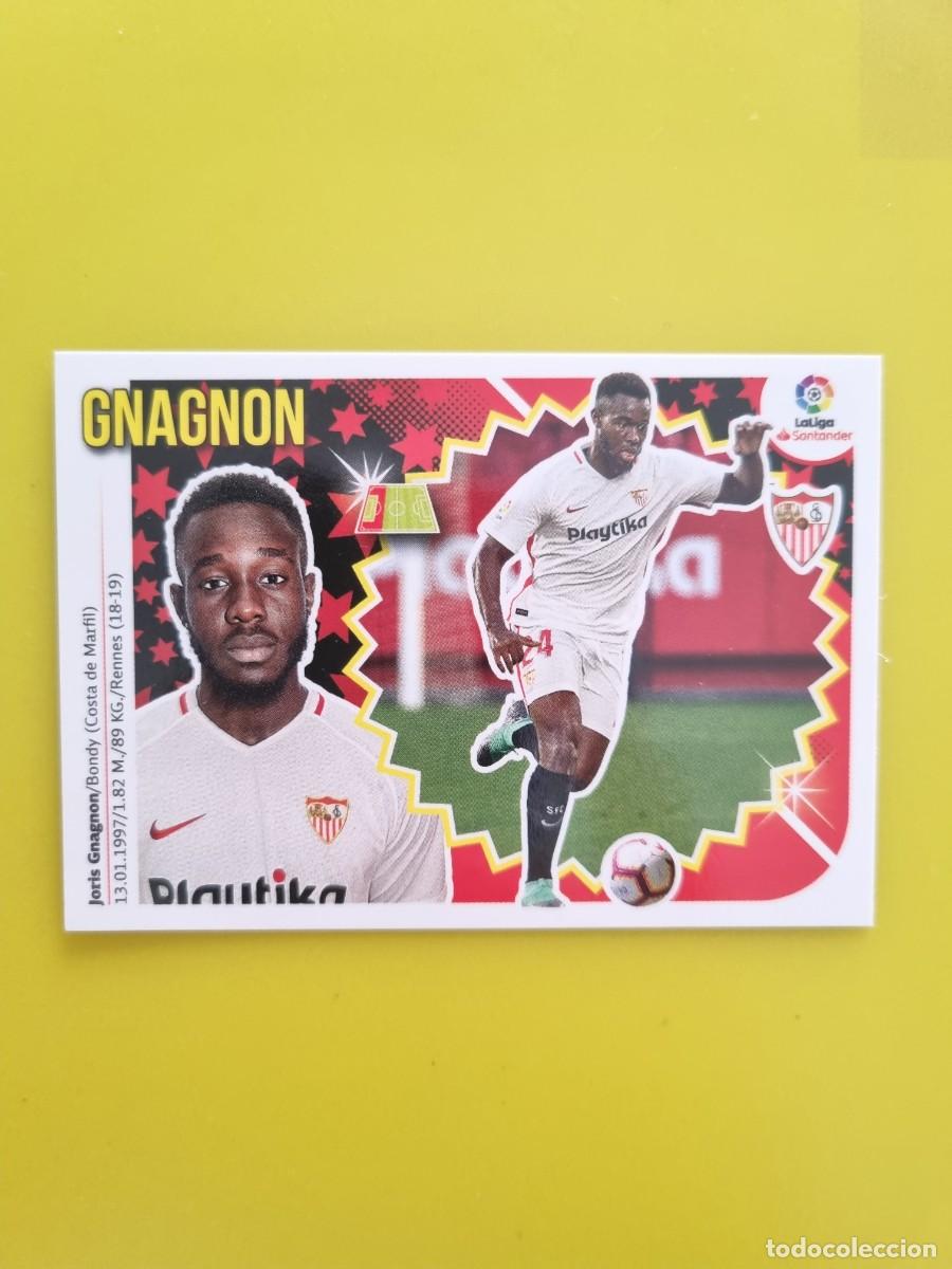 Coleccionismo cromos antiguos: ESTE 18 19 2018 2019 NO PEGADO SIN PEGAR GNAGNON SEVILLA N&ordm;27 ULTIMOS FICHAJES AR826