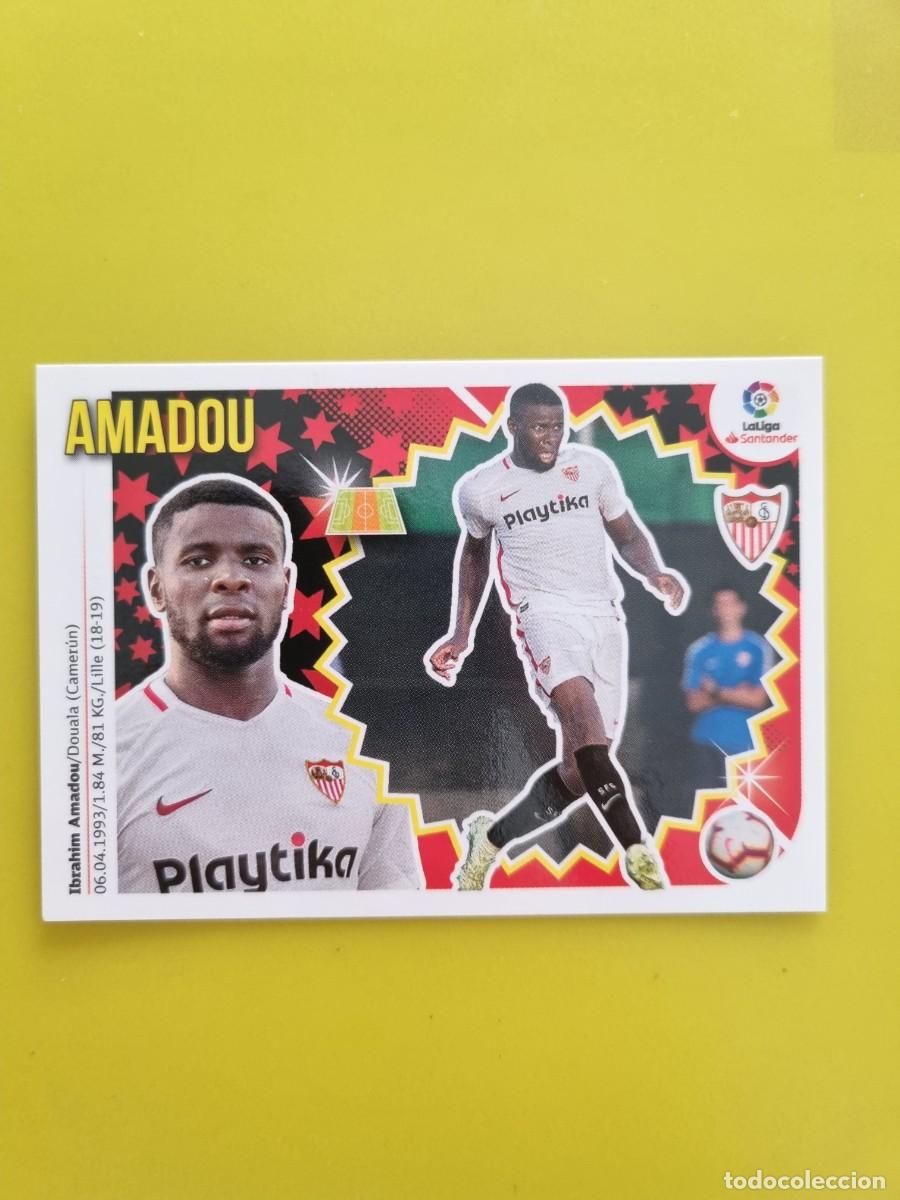 Coleccionismo cromos antiguos: ESTE 18 19 2018 2019 NO PEGADO SIN PEGAR AMADOU SEVILLA N&ordm;2 ULTIMOS FICHAJES AR826