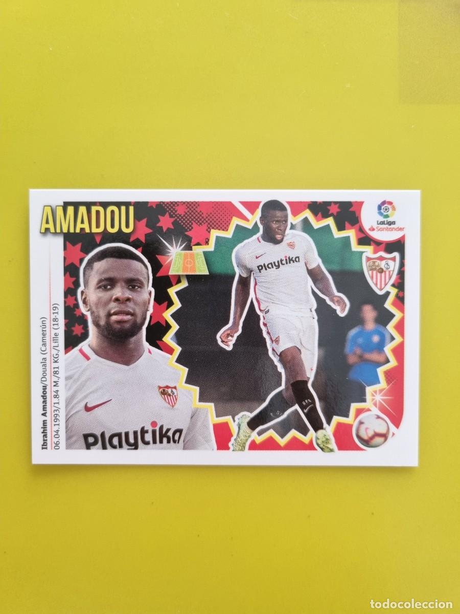 Coleccionismo cromos antiguos: ESTE 18 19 2018 2019 NO PEGADO SIN PEGAR AMADOU SEVILLA N&ordm;2 ULTIMOS FICHAJES AR826