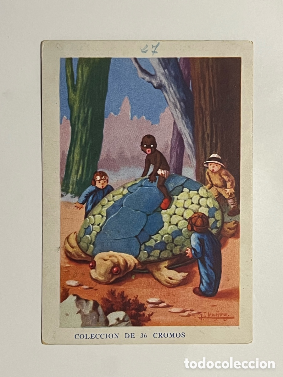 Coleccionismo cromos antiguos: GUADALAJARA F&aacute;brica de Chocolates Arriaca. AVENTURAS DE PAQUITO Y CARBONILLA, Cromo No.27