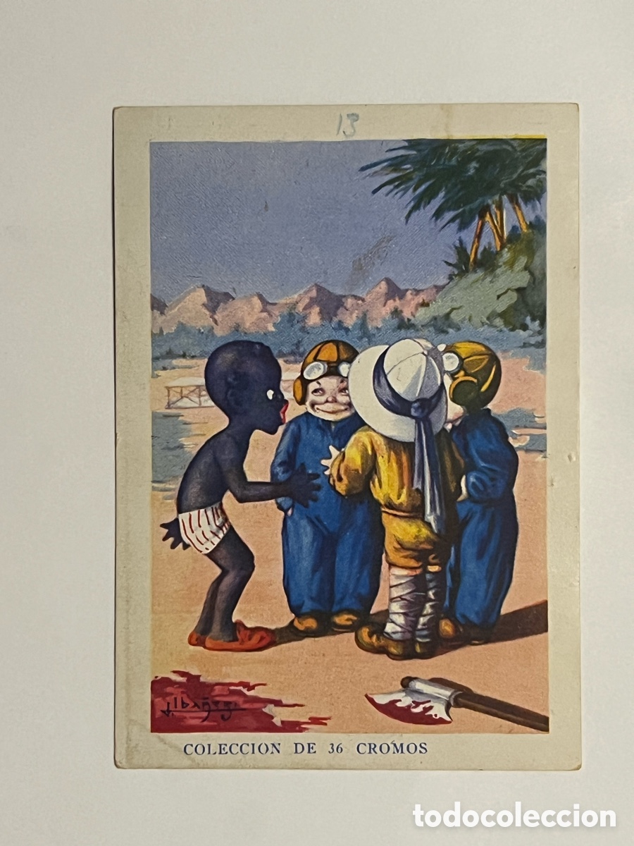 Coleccionismo cromos antiguos: GUADALAJARA F&aacute;brica de Chocolates Arriaca. AVENTURAS DE PAQUITO Y CARBONILLA, Cromo No.13