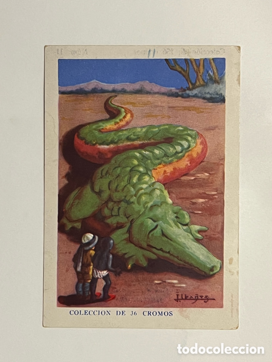 Coleccionismo cromos antiguos: GUADALAJARA F&aacute;brica de Chocolates Arriaca. AVENTURAS DE PAQUITO Y CARBONILLA, Cromo No.11