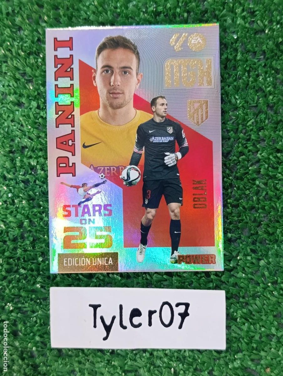 Coleccionismo cromos antiguos: OBLAK ATLETICO DE MADRID POWER STARS ON 25 EDICION UNICA MEGACRACKS 2026 2027 26 27