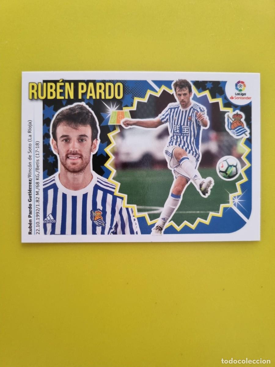 Coleccionismo cromos antiguos: ESTE 18 19 2018 2019 NO PEGADO SIN PEGAR RUB&Eacute;N PARDO REAL SOCIEDAD N&ordm;9 COLOCA AR826